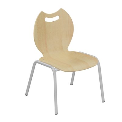 SCOLAIRE - Decouvrir - Chaise NÉMO II coque Bandana bois Blueprotech® piètement époxy - T2