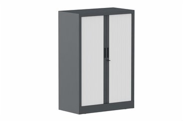 ARMOIRES A RIDEAUX - Largeur 100 cm - Armoire à rideaux H118xL100cm 2 tablettes