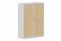Armoire à rideaux H160xL120cm 3 tablettes