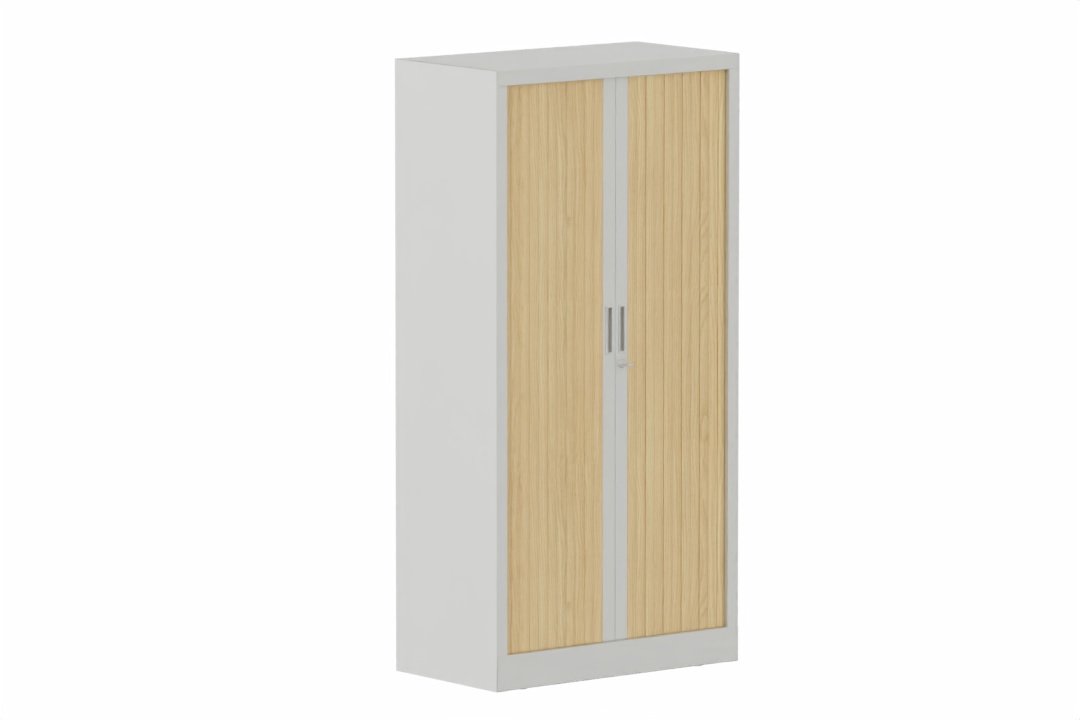 Armoire à rideaux H160xL080cm 3 tablettes
