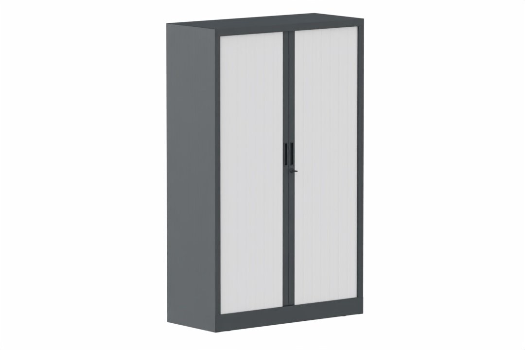 Armoire à rideaux H160xL100cm 3 tablettes