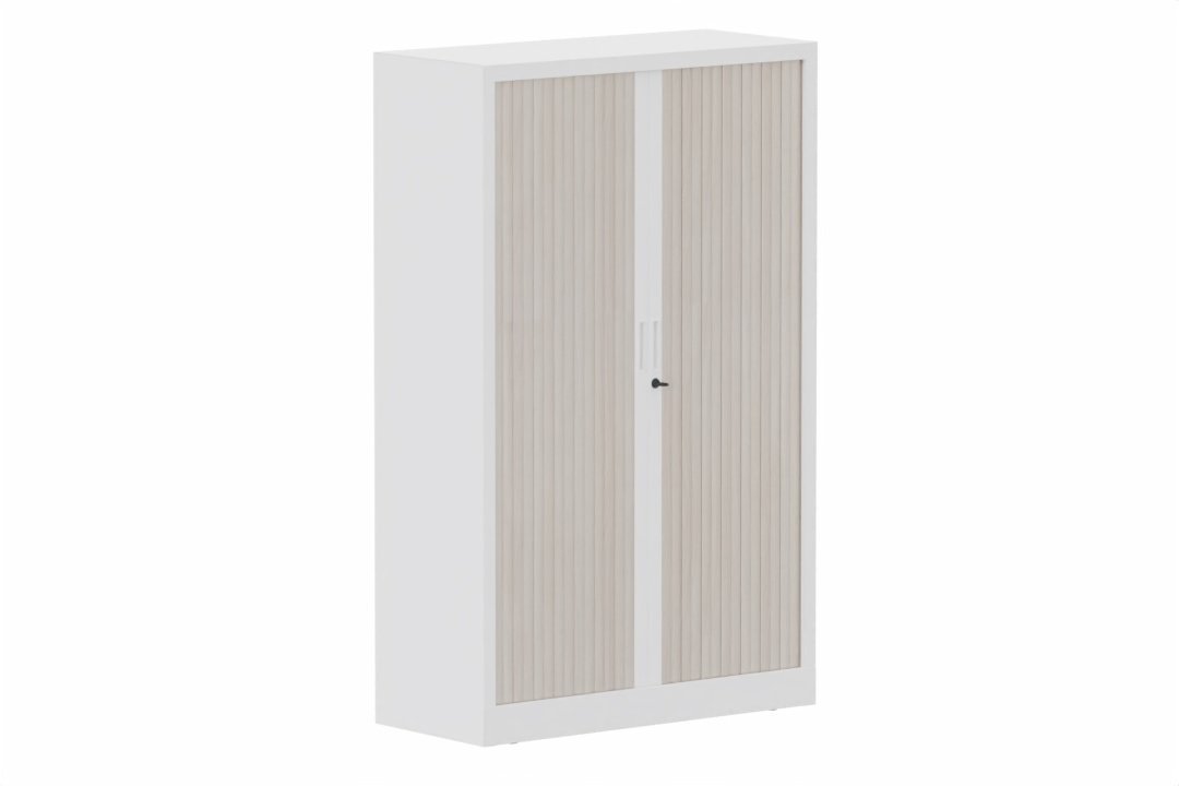 Armoire à rideaux H160xL100cm 3 tablettes