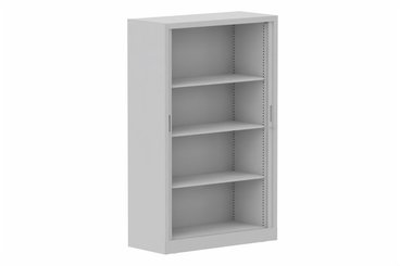 ARMOIRES A RIDEAUX - Largeur 100 cm - Armoire à rideaux H160xL100cm 3 tablettes