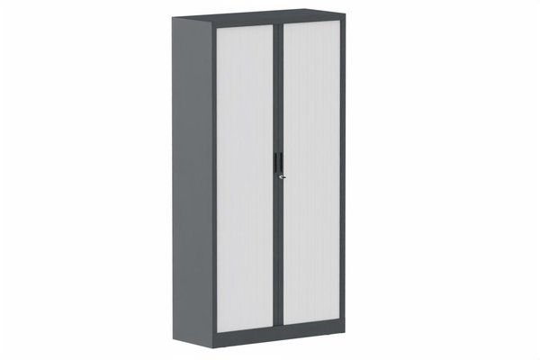 ARMOIRES A RIDEAUX - Largeur 80 cm - Armoire à rideaux H198xL080cm 4 tablettes