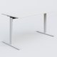 Module droit gamme Pure 140-70 cm. Plateau Blanc et pietement Blanc.