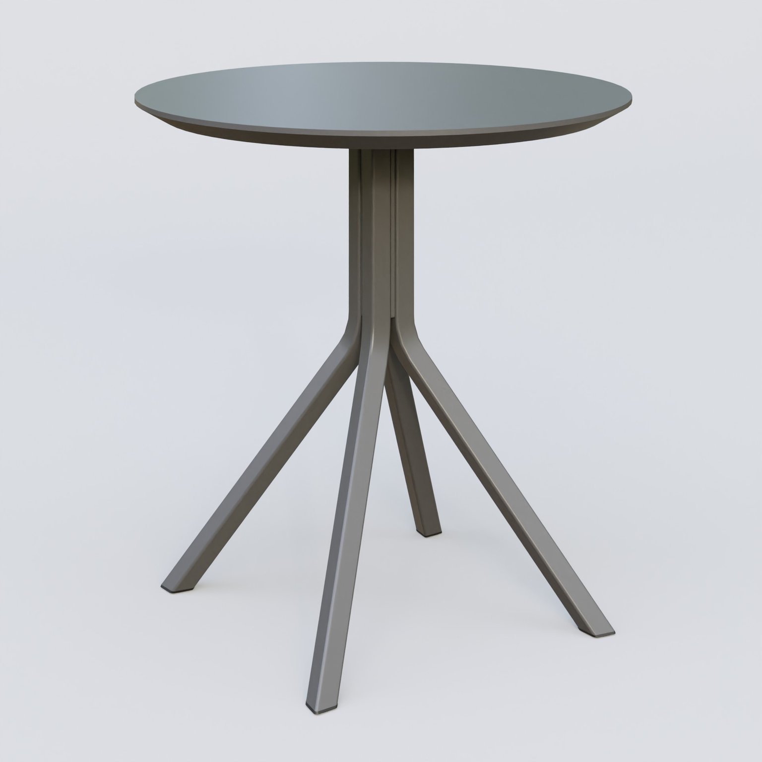 Table Basse Fashion Styl piètement 4 branches en métal et plateau bois. Plateau Carbon Grey et pietement BG.
