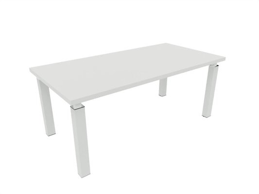 [Pas de famille] - [Pas de sous famille] - X4 Table de bureau 200x100cm sur pieds blanc / blanc - sur délai