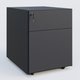 Caisson sur roulette 2 tiroirs Anthracite RAL 7016