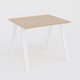 Table Keops Métal 140x120 cm de profondeur et hauteur 109 cm . Plateau épaisseur 25mm.