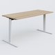 Module droit gamme Pure 160-70 cm. Plateau Chêne naturel et pietement Blanc.