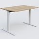 Module droit gamme Pure 120-80 cm. Plateau Chêne naturel et pietement Blanc.