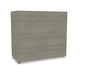 P1 Armoire basse à portes battantes- H.81xL.90xP.40cm- 2 tablettes- sans serrure