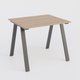 Table Keops Métal 140x120 cm de profondeur et hauteur 109 cm . Plateau épaisseur 25mm.
