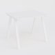Table Keops Métal 140x120 cm de profondeur et hauteur 109 cm . Plateau épaisseur 25mm.