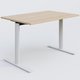 Module droit gamme Pure 120-80 cm. Plateau Hêtre et pietement Blanc.