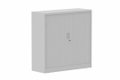 Armoire à rideaux H118xL120cm 2 tablettes
