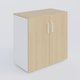 Armoire avec portes tablettes mélaminé 80x44x72 cm