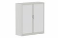 Armoire à rideaux H135xL120cm 2 tablettes