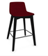 MELODY chaise haute. assise H.64cm. piétement frêne teinté noir