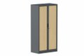 Armoire à rideaux H160xL080cm 3 tablettes