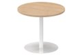 Table ronde diamètre 90cm sur pied colonne hêtre /blanc