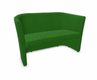 CLUB canapé 2 places, tissu STEP coloris vert