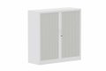 Armoire à rideaux H118xL120cm 2 tablettes