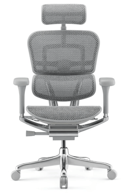 [Pas de famille] - [Pas de sous famille] - Fauteuil ERGONOMIQUE Kanji Premium  24/24 résille grise, structure grise