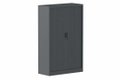 Armoire à rideaux H160xL100cm 3 tablettes