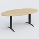 Table de réunion pietement K2 plateau 200-110 cm. Plateau Chêne clair et pietement Anthracite.