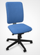 LUDO siège opérative synchrone réglable en profondeur, tissu LUCIA coloris bleu clair, structure nylon noir