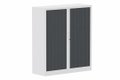 Armoire à rideaux H135xL120cm 2 tablettes