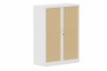 Armoire à rideaux H135xL100cm 2 tablettes
