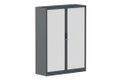 Armoire à rideaux H160xL120cm 3 tablettes