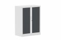 Armoire à rideaux H105xL080cm 2 tablettes