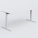 Module droit gamme Pure 180-80 cm. Plateau Blanc et pietement Blanc.