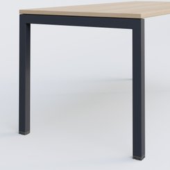[Pas de famille] - [Pas de sous famille] - K3 Plateau droit 140x70 pieds fixe. Plateau Hêtre et pietement Anthracite.