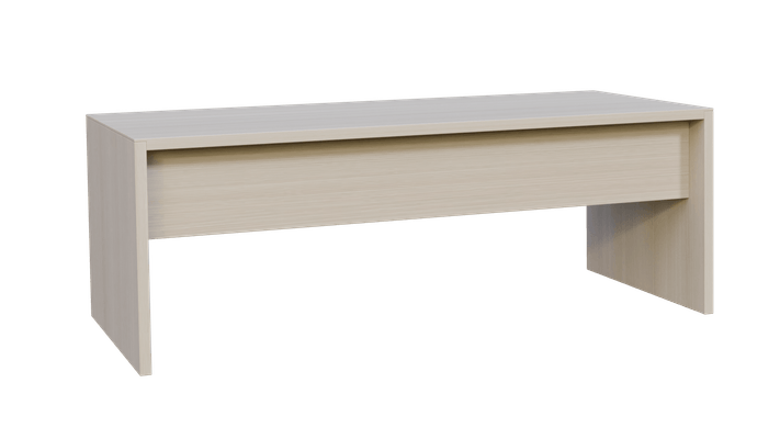 [Pas de famille] - [Pas de sous famille] - X1- Bureau Manager dimensions 2100x900xHt. 750 mm avec voile de fond mélamine coloris acacia