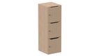Meuble à cases H.137xL.45xP.50cm - 3 cases H43cm. portes avec découpe en partie haute. serrure à clé