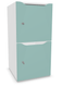 Meuble à cases H.92xL.45xP.50cm - 2 cases H43cm. portes avec découpe en partie haute. serrure à clé