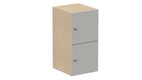 Meuble à cases H.92xL.45xP.50cm - 2 cases H43cm. portes pleine. serrure à clé
