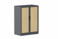Armoire à rideaux H105xL080cm 2 tablettes