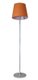 CUP Lampadaire abat jour forme conique tissu Oange  pietement fin -Haut 155cm