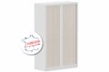 Armoire à rideaux H160xL100cm 3 tablettes