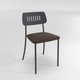 HARMONY Chaise L.42.5xP.48xH.76.5cm-hauteur assise 46cm
