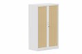 Armoire à rideaux H135xL080cm 2 tablettes
