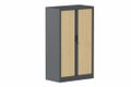 Armoire à rideaux H135xL080cm 2 tablettes