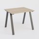 Table Keops Métal 140x120 cm de profondeur et hauteur 109 cm . Plateau épaisseur 25mm.