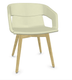 MELODY fauteuil 4 pieds bois frêne naturel