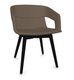 MELODY fauteuil 4 pieds bois frêne teinté noir